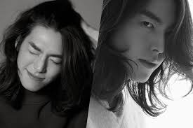 Kim Woo Bin Shows Off Shockingly Long Hair In New Pictorial Soompi In 2020 Kim Woo Bin Woo Bin Long Hair Styles