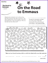 Getting a group of kids to pay attention in a classroom is no easy task. On The Road To Emmaus Kids Korner Kids Sunday School Lessons Sunday School Activities Sunday School Lessons
