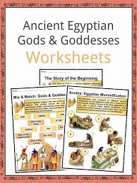 Ancient Egyptian Gods Goddesses Facts Worksheets For Kids