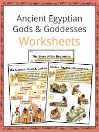 ancient egyptian gods goddesses facts worksheets for kids