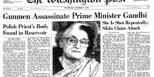 The Assassination Of Indira Gandhi Slices Of India Some