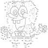 Elephant dot to dot printable: 3