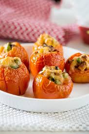 Stuffed Tomato In Microwave Microwave Cooking Lg Charcoal Oven My Tasty Curry Recipe Tomato Recipes Cooking Indian Food Recipes Vegetarian