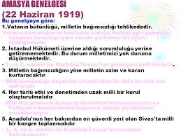 Kemal, samsun'da rahat çalışamayacağını anlamıştı. Havza Genelgesi Mayis 1919 Ppt Indir