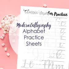 Modern calligraphy alphabet | free calligraphy worksheets. Calligraphy Alphabet Practice Sheets Cheaper Than Retail Price Buy Clothing Accessories And Lifestyle Products For Women Men