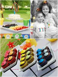 Is it possible to have a rainbow party? A Rainbow 7th Birthday Party Party Ideas Party Printables Blog