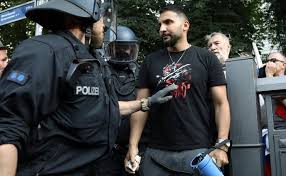 Ich kam, kämpfte und siegte! Germany Coronavirus Hundreds Arrested In German Anti Corona Protests Bbc News