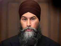 Singh faces the press