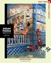 24''x18'' made in the usa recommended age: New York Puzzle Company New Yorker Summer Getaway 500 Piece Jigsaw Puzzle Buy Online In Botswana At Botswana Desertcart Com Productid 9676139