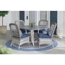What should i know about hampton bay crestridge? Hampton Bay Patio Dining Sets Patio Dining Furniture The Home Depot