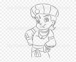 Color dozens of pictures online, including all kids favorite cartoon stars, animals, flowers, and more. Chota Bheem Coloring Page Line Art By Jay Drawing Of Cartoon Chota Bheem Clipart 528325 Pikpng
