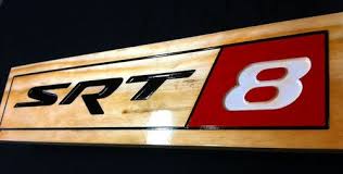 Custom Carved Srt8 Wood Sign For Dodge Hemi Challenger Charger Jeep 300c Srt 8 Jeep Srt8 Custom Carved Jeep
