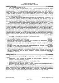 Subiectul de examen este însoţit şi de barem. Examenul De Bacalaureat Na 539 Ional 2017 Proba E C Istorie Model