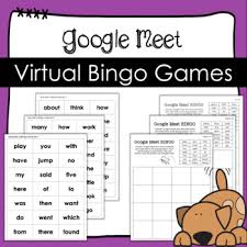 Looking for more fun virtual games? Google Meet Distance Learning Bingo Activity By Joelle Erich Tpt