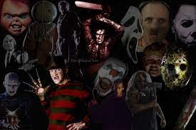 All The Classic Horror Movie Slashers And Only One Hero To Fight Them All Please Do Not Take With Horror Movies Horror Movies Scariest Annabelle Horror Movie