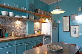 colors palette] turquoise kitchen with