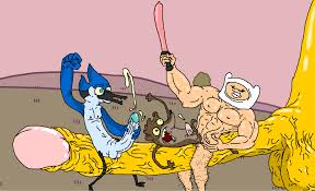 Post 527289: Adventure_Time Finn_the_Human Jake_the_Dog Mordecai piggypup  Regular_Show Rigby