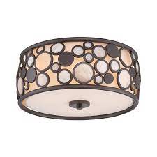 Top quality for your home. Lowe S For Quoizel Dorsey 19 5 In Western Bronze Transitional Semi Flush Mount Light Qf5124wt Accuweather Shop