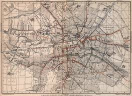 Heute befördern die würzburger straßenbahnen ca. Berlin Strassenbahnnetz Tramway Network City Centre Innere Stadt Plan 1886 Map