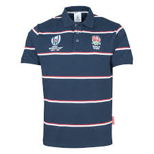 Rwc 2019 England Rugby Stripe Polo Official Rugby World