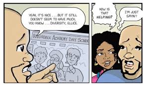This graphic really dives into the experience of a young person of color and their experience in a less than diverse community. Bookshelf Basics New Kid Multiversity Comics
