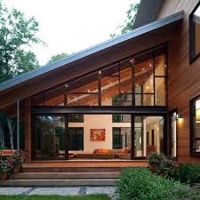Modern Home Sloped Roof Design Pictures Remodel Decor And Ideas House Exterior Roof Design Architecture House