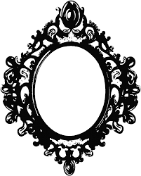 Black Mirror Frame By Berrykissed On Deviantart Black Mirror Frame Victorian Frame Tattoos Mirror Frames
