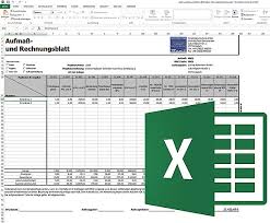 Neben der datumsspalte befinden sich drei weitere spalten Mobiles Aufmassprogramm Fur Excel Streit Datentechnik