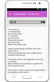 Жолдан тағы күтіп алғың келе ме? Erykah Badu Lyrics On And On 1 0 Free Download
