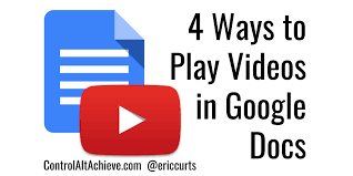 How to insert videos in google slides. Control Alt Achieve 4 Ways To Play Videos In Google Docs