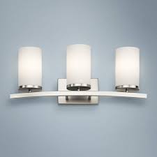 Kichler Crosby 23 Wide Brushed Nickel 3 Light Bath Light 16w69 Lamps Plus