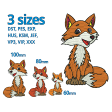 Buy Red Fox Embroidery Design, Lovely Baby Fox Forest Animals Embroidery  Machine File Newborn Pattern - Instant Download, for Kids Digital Online in  India - Etsy
