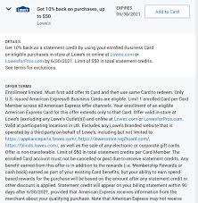 You'll get 5% off every day for eligible lowe's purchases in store or online at lowesforpros.com, and you'll have the option to pay over time or pay. Expired 10 Back At Lowe S With New Amex Offer Through 7 31