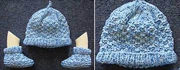 With over a thousand free knitted hat patterns, you'll be spoilt for choice. Knitted Top Knot Baby Hat And Booties Free Knitting Pattern