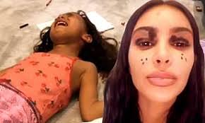 High quality kim kardashian makeup gifts and merchandise. Kim Kardashian Recruits Daughter North To Do Her Make Up To Promote Beauty Brand Daily Mail Online