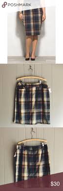 New Dress Barn Plaid Stretch Pencil Skirt Nwt With Images Chic Pencil Skirt Stretch Pencil Skirt Dress Barn Dresses