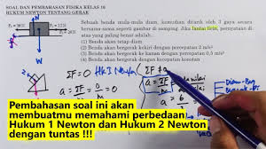 Contoh Soal Dan Pembahasan Hukum 1 Newton Youtube