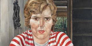 Sir Stanley Spencer R.A. (British, 1891-1959) Mrs Linda Few Brown 84 x 63.5  cm. (33 x 25 in.) (Painted in 1958)