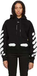 Ssense Exclusive Black Spray Paint Hoodie