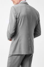 Veste de costume équipée de 6 poches pour s'adapter aux besoins des professionnels de la sécurité. Costume 2 Boutons Droit Kebello Com Couleur Gris Taille 46v 38p