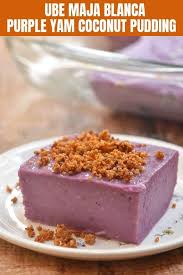 Ube Maja Blanca Recipe Desserts Asian Desserts Food