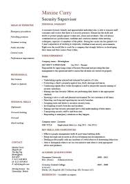 Security Supervisor Resume Template Cv Example Pdf Doc Casino Mail Team Leader Doors You Can G Marketing Resume Resume Examples Project Manager Resume