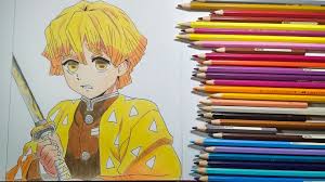 Lukisan pensil gambar anime pensil keren sumber. Drawing Zenitsu Agatsuma Demon Slayer Kimetsu No Yaiba By Evolve Art Youtube