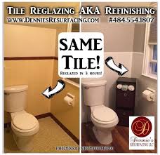 Reglazing For Old Outdated Tile Save By Resurfacing Reglazing Not Replacing Bathroom Redesign Tile Reglazing Yellow Bathroom Tiles