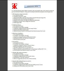 Maybe you would like to learn more about one of these? Bbplk Serang Pt Teknologi Rekayasa Katup Membuka Facebook