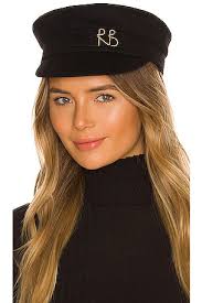 Ruslan Baginskiy Pierced Baker Boy Cap in Beige