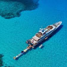 Photos of extended boat swim platforms before and after installation. Superyachtnews Com Technology Nautibuoy The Bridge Between Yacht And Water