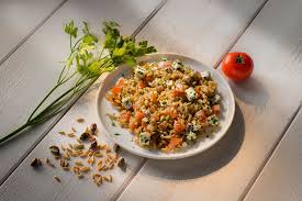 Salade De Ble Ancien A La Menthe Feta Et Pistache Nous Vous Proposons Un Super Grain De Ble Le Kamut Prepare A La Facon D Une Salade A La Grecque Menthe