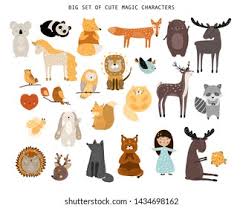 Download these amazing cliparts absolutely free and use these for creating your presentation, blog or website. Big Set Magic Cartoon Forest Animals Stock Vector Royalty Free 1434698162