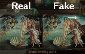 Redd S Paintings Statues Real Vs Fake Cheat Sheet Guide For Animal Crossing New Horizons In 2020 Animal Crossing Animal Crossing Guide Fake Animals